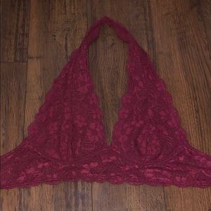 Maroon Halter Bralette